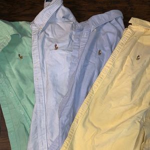 4 Slim-Fit Ralph Lauren button downs